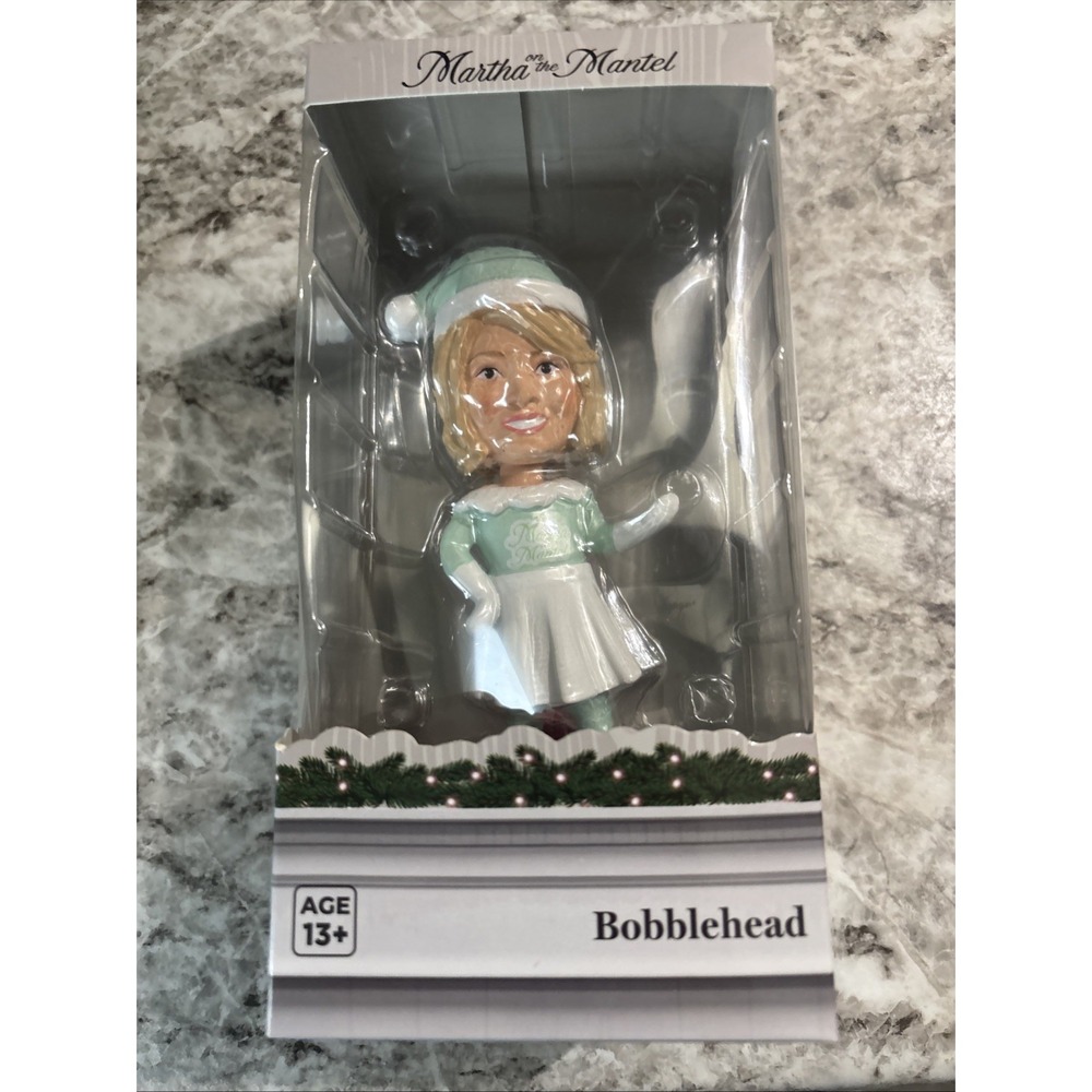 Martha Stewart Holiday Bobblehead Martha‎ On The Mantel Christmas Decor - NEW